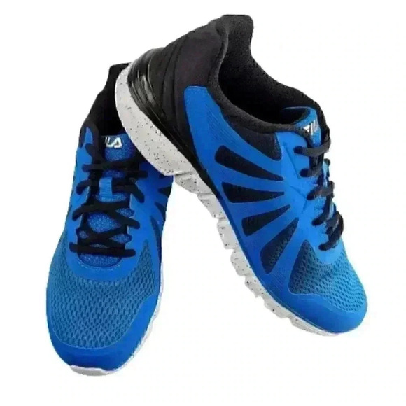 Fila Kids Fraction 2 Sneakers Size 7 Blue Lace Up - Picture 4 of 12